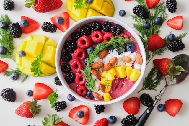 variety of fruits for healthy mind and body